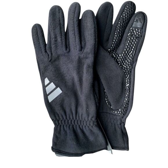 Adidas Black Fleece Gloves (Adidas AW0203, AWP Comfy) Winter Warm Stylish Design - Picture 2 of 2